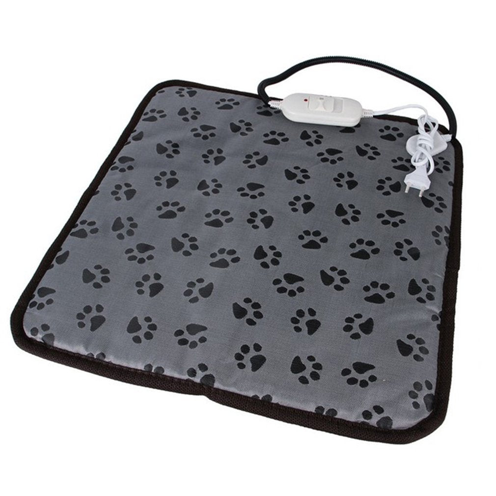 Footprint Pattern Waterproof Bite-resistant Cat Dog Electric Blanket Warm Mat Lightweight Electric Blanket for Pets, 45*45cm - US Plug Footprint Pattern Waterproof Bite-resistant Cat Dog Electric Blanket Warm Mat Lightweight Electric Blanket for Pets, 45*45cm - US Plug